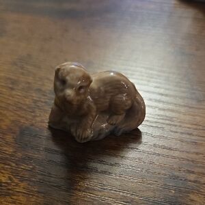 Wade Whimsies Otter porcelain figurine. 